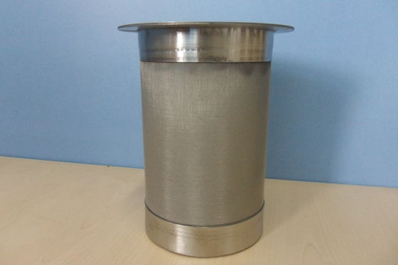 1500mm Length Sintered Mesh Filter Cartridge , Fecral Wire Mesh Filter Element