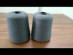 สายใยสีดํา 21s 28% สายใยเหล็กไร้ขัดเหล็ก 36% ผ้าใบผสมกับ 36% โพลิเอสเตอร์เพื่อป้องกันสแตนเลส